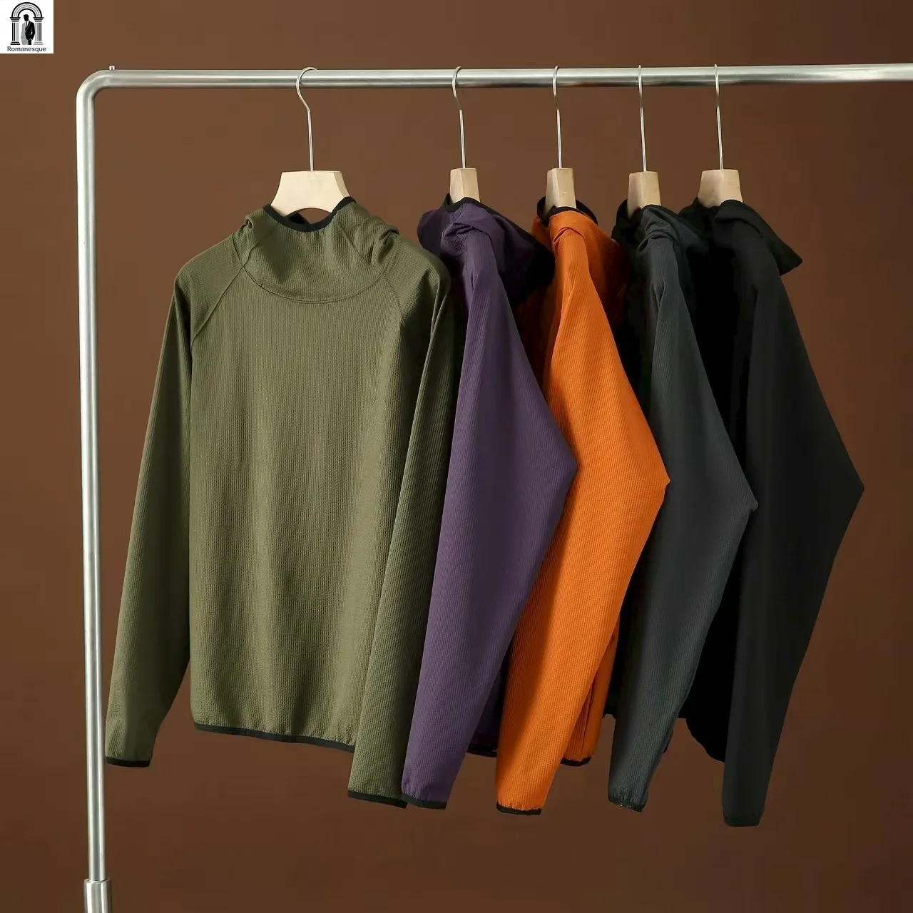 

Men's Casual Sports Hoodie Long Sleeve Stand Collar Half Zip Pullover Loose Fit Sweatshirt for Gym Running Training Fitness