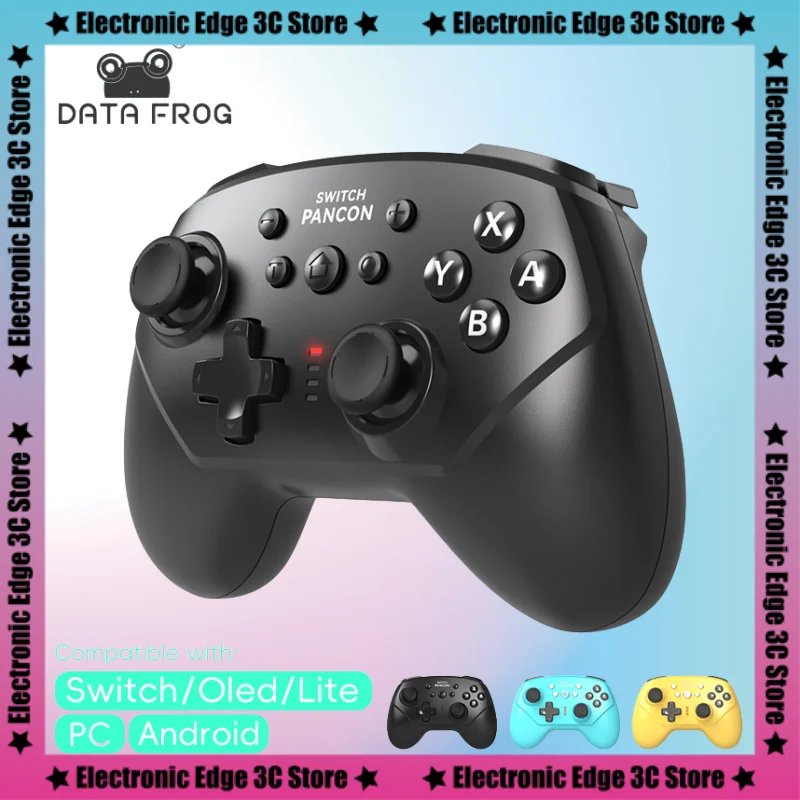 2024 nuevos datos Control de rana Nintendo Switch Oled Nintendo Switch Pro controlador Turbo accesorios de controlador de juego inalámbrico