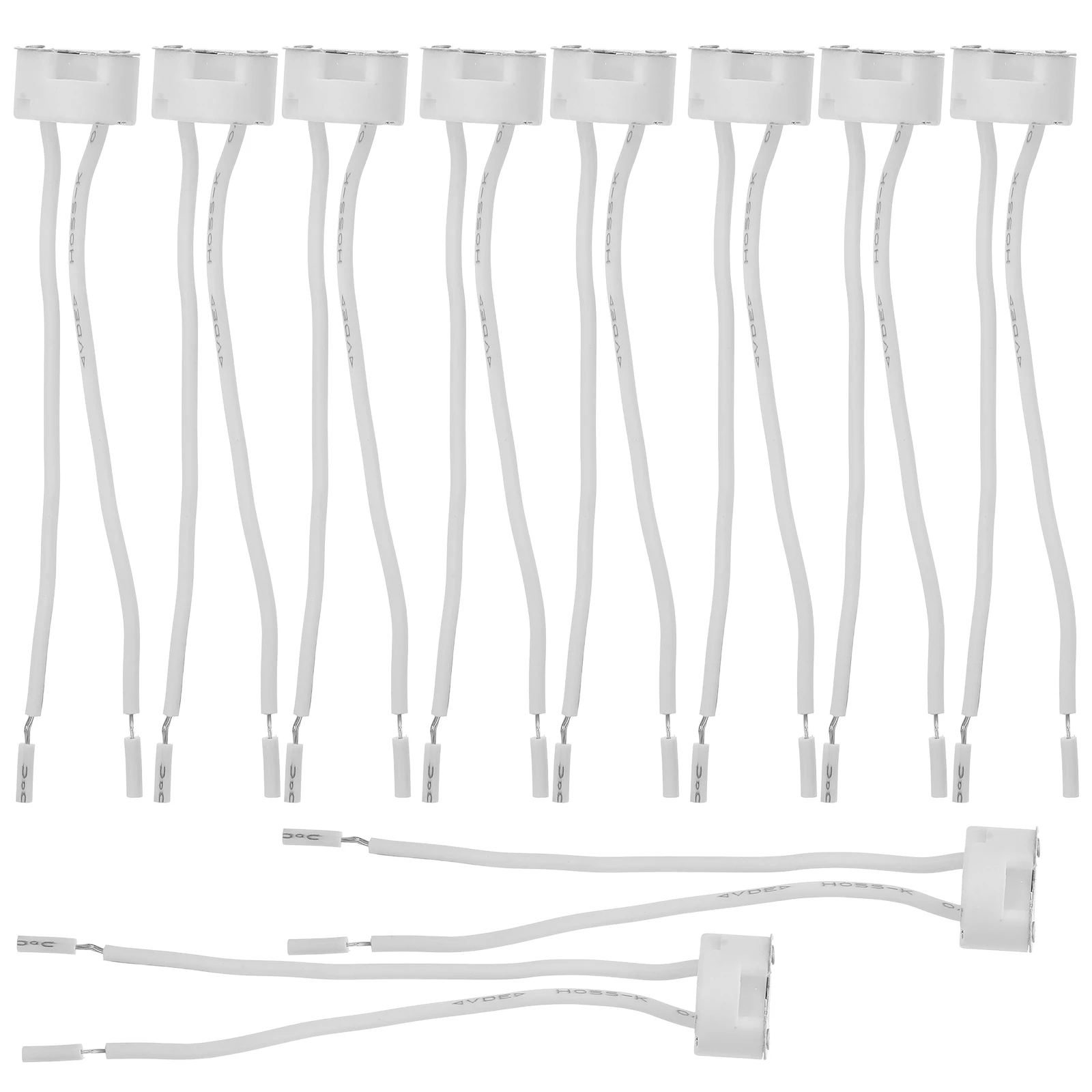 

10pcs Ceramic Lamp Socket Adapter Base Plug Connector For .3 Gu5.3 Mr16 Wax Warmer Bulbs Light Holder Socket Industrial Home