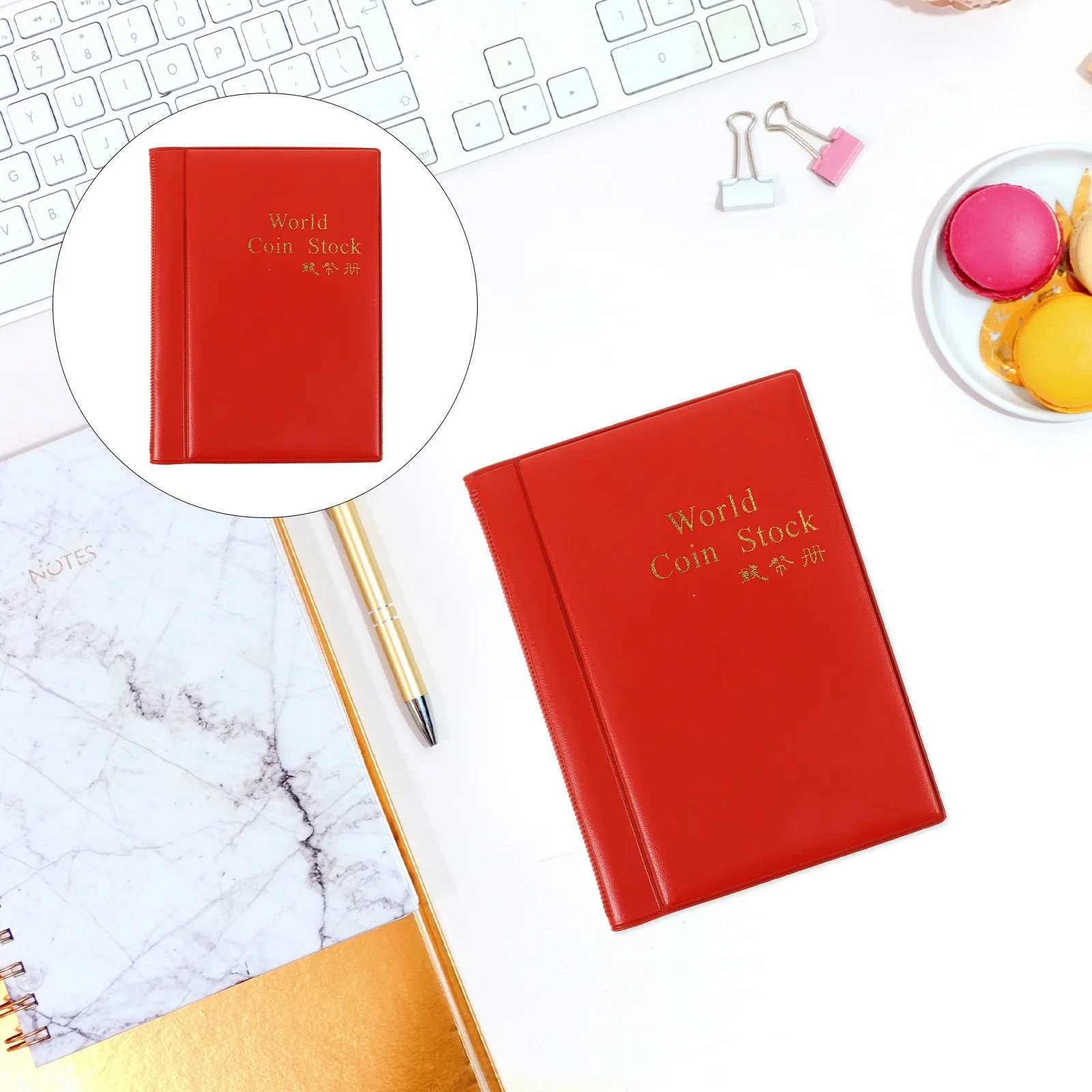 

Coin Collection Book Blue 15X11Cm 10 Pages 120 Pockets For Coins Caps Tokens Medallions Badges Coin Album Holder