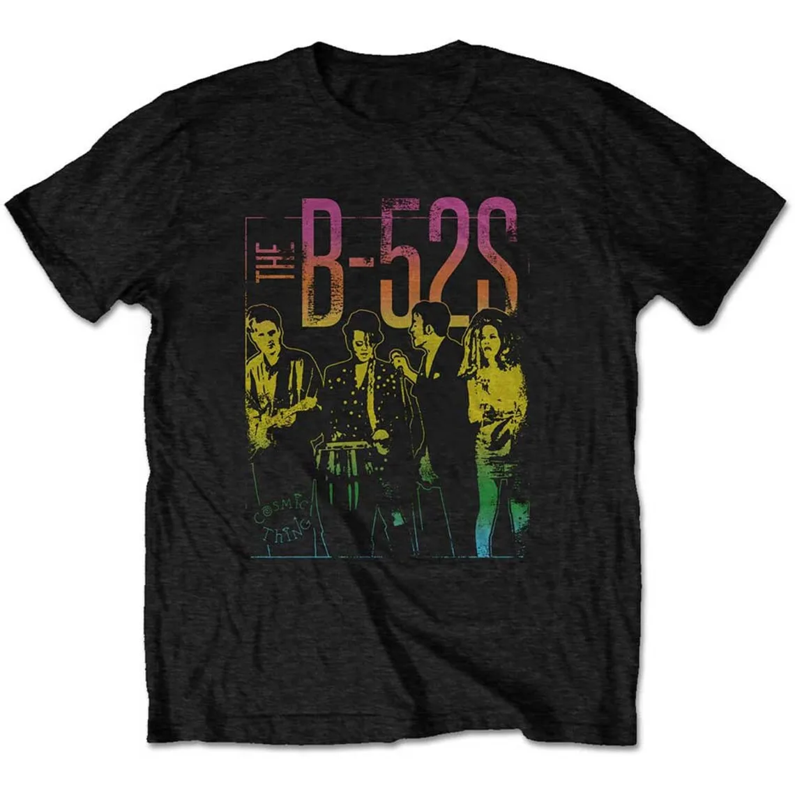 

The B-52's Cosmic Thing T-Shirt Short Sleeve Cotton Black Men S to 5XL BE1323