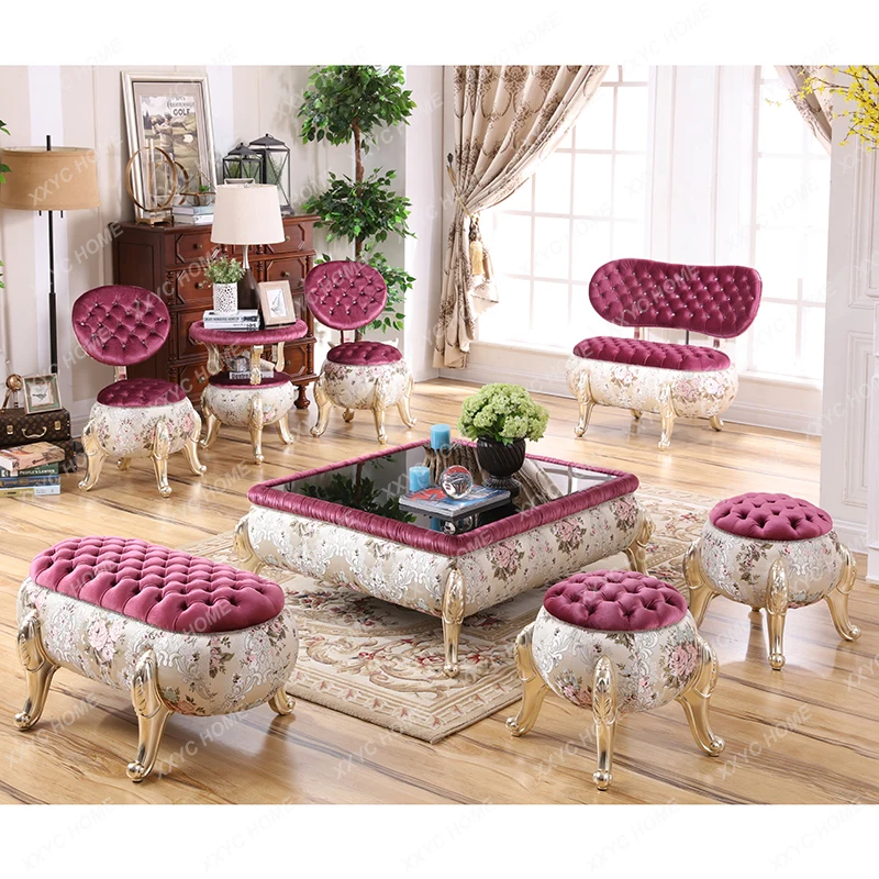 

Комплект из трех предметов: диван, столик для отдыха на балконе и табурет для переобувания, тканевая обивка