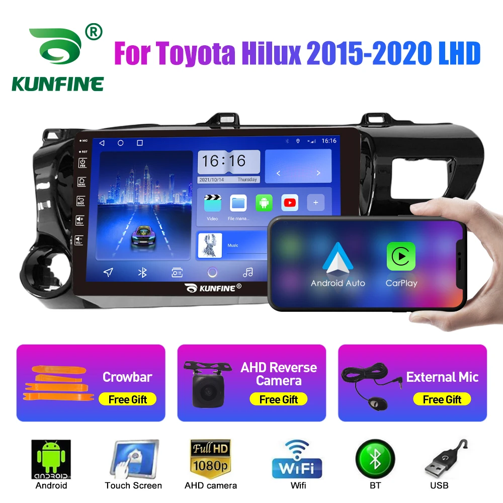 

Car Radio For Toyota Hilux 2015-2020 2Din Android Octa Core Car Stereo DVD GPS Navigation Player Multimedia Android Auto Carplay