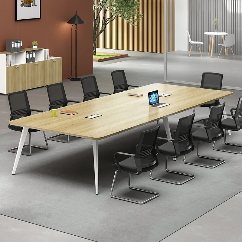 

Conference Table, Simple Table And Chair Combination, Reception Workbench Negotiation And Training, Large Office Furniture