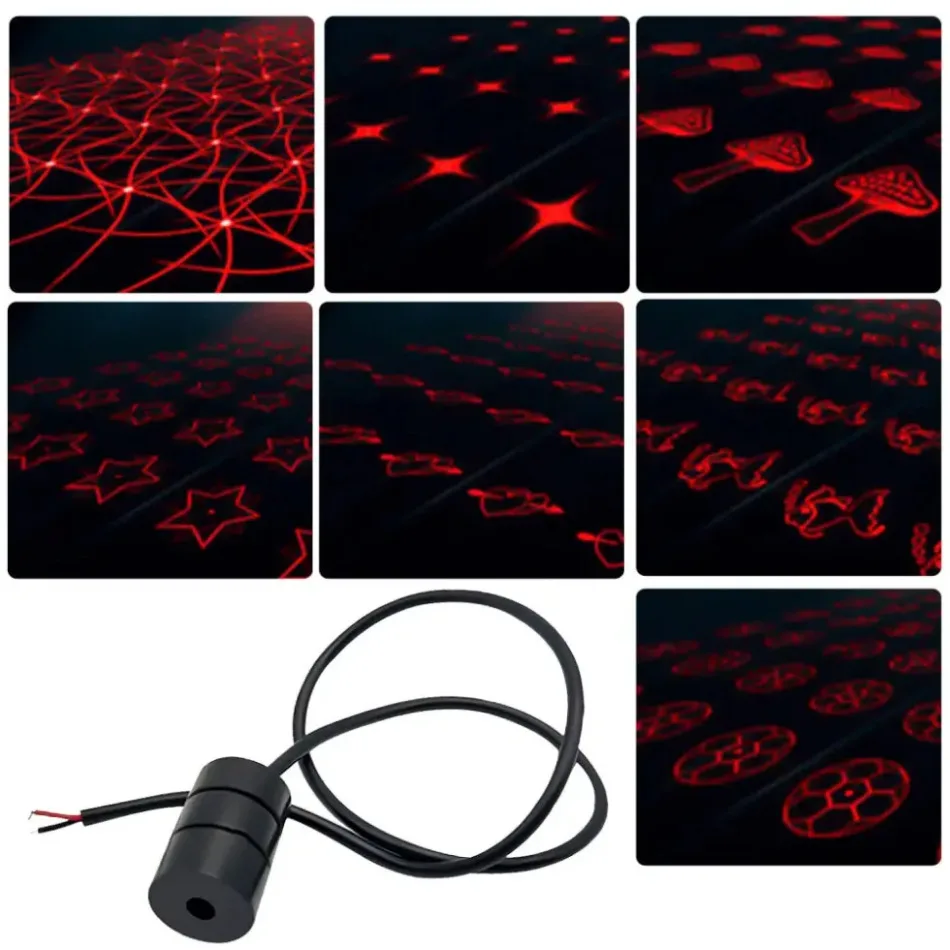 

1set Car Brake Parking LED Lamp Rearing Warning Light Car Laser Tail Fog Light Auto Motorcycles Rear-end Styling Decoration