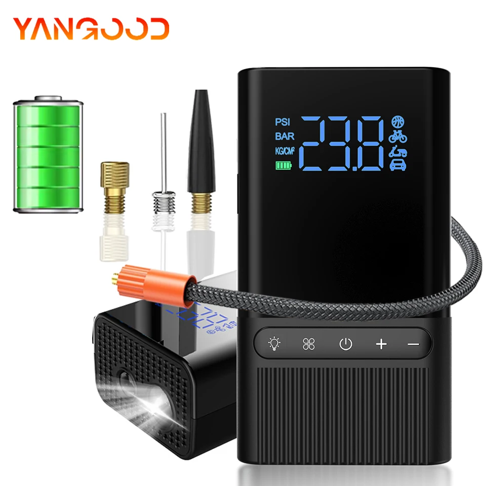 

Воздушный насос 150PSI портативный беспроводной электрический насос для накачивания шин для автомобиля, велосипеда, мотоцикла, воздушный компрессор, инжектор, аксессуары для велосипеда