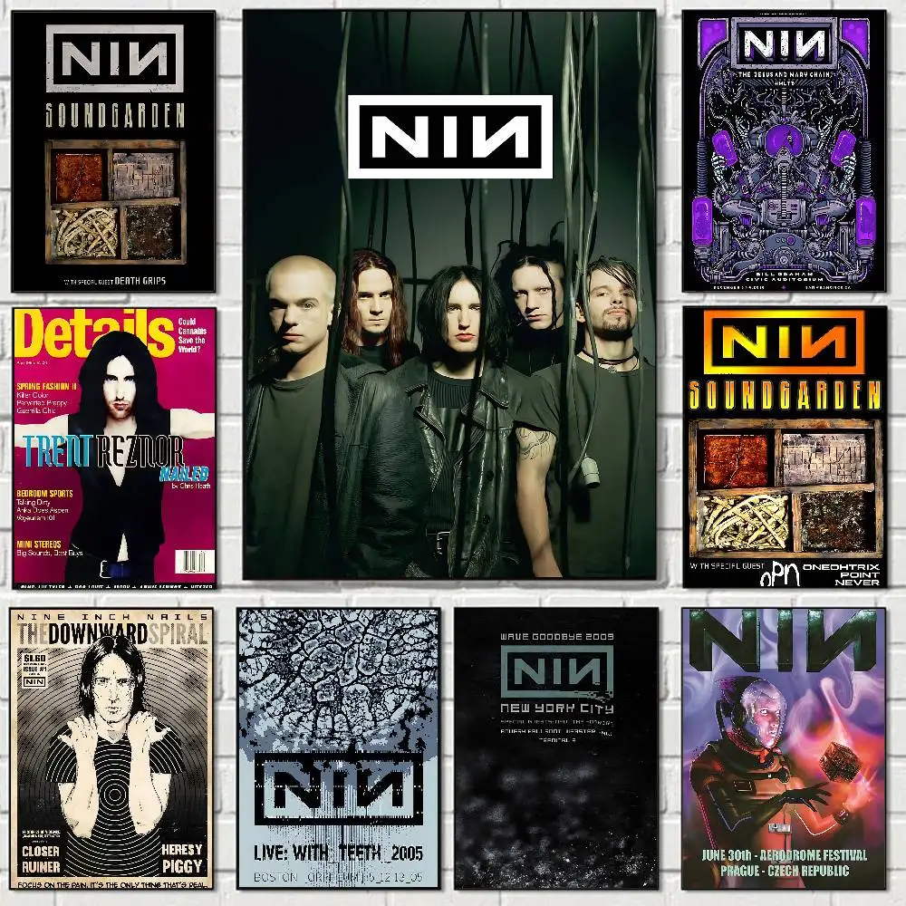 Nine Inch Nails Poster Print A5 A4 A3 A2 Wall Art Decor For Room Office Gift For Fans