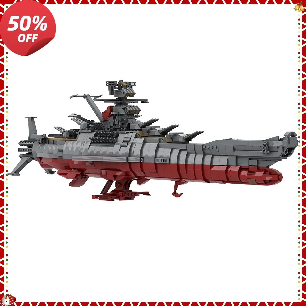 

Moc Space Battleship Yamato Spaceship Building Blocks Model Military Weapon Space Ship Model Building Blocks Kids Adult Gifts