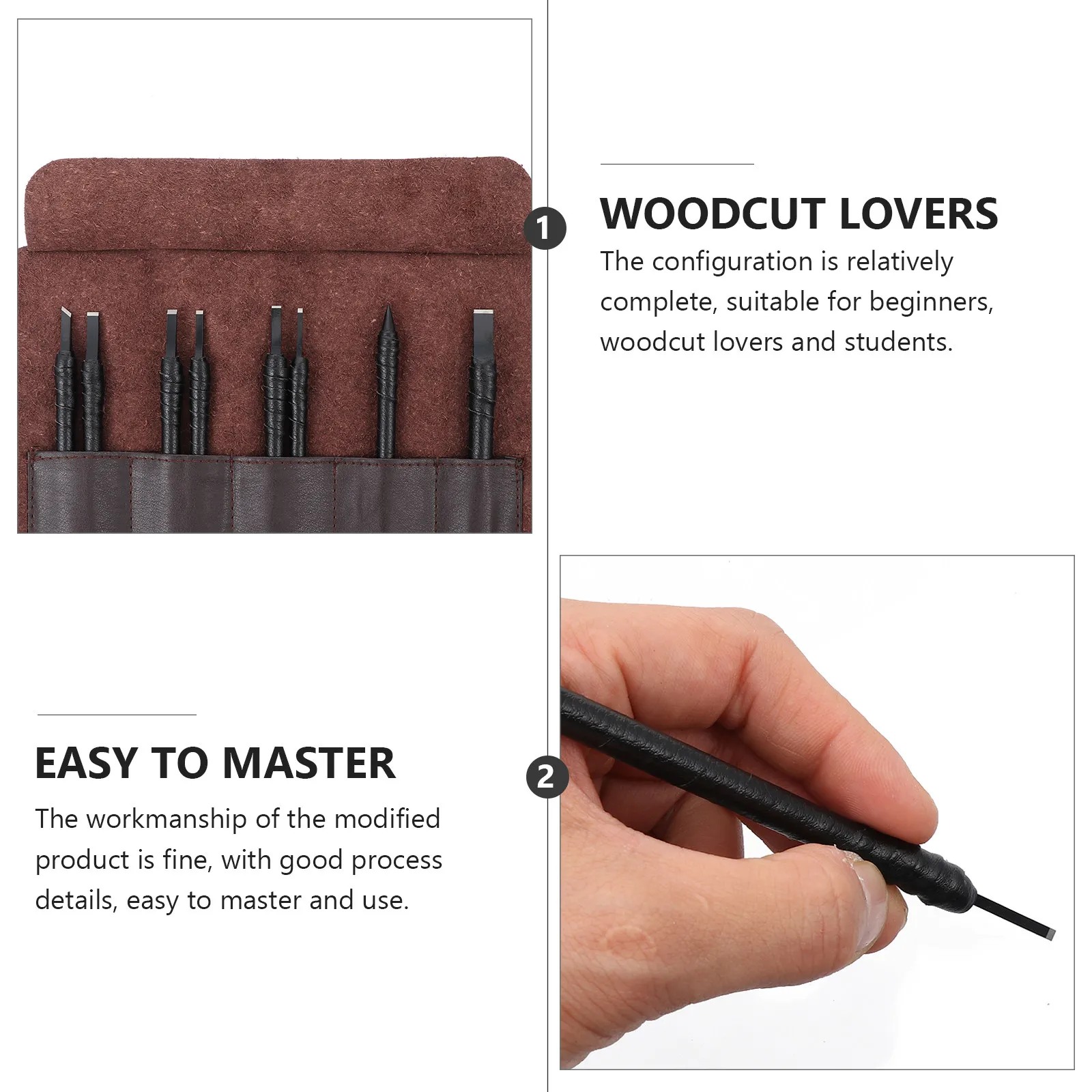 

1Set Professional Stone Carving Tools High-Durability Tungsten Steel Chisels for Engraving Seals Decorative Crafts Gift Idea