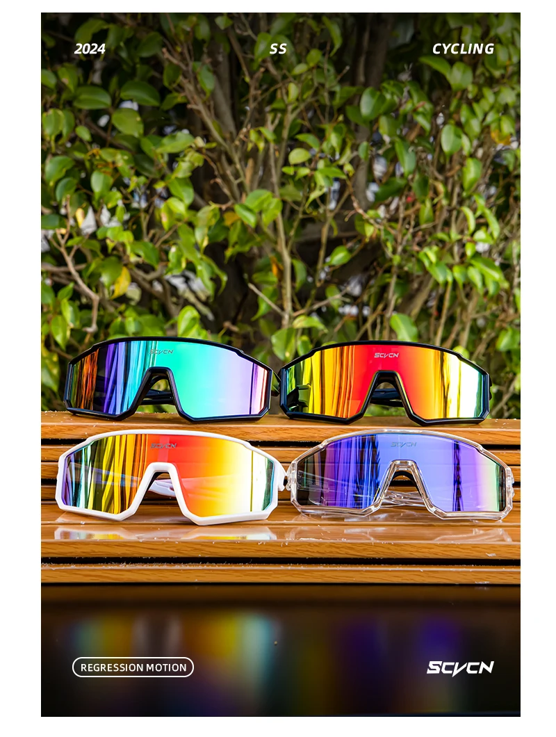 SCVCN Trendy Hot Sonnenbrille UV400 Schutz Outdoor Fashion Sportbrille Männer Frauen Ästhetisch ansprechende Straßenfotografie – Detail 12