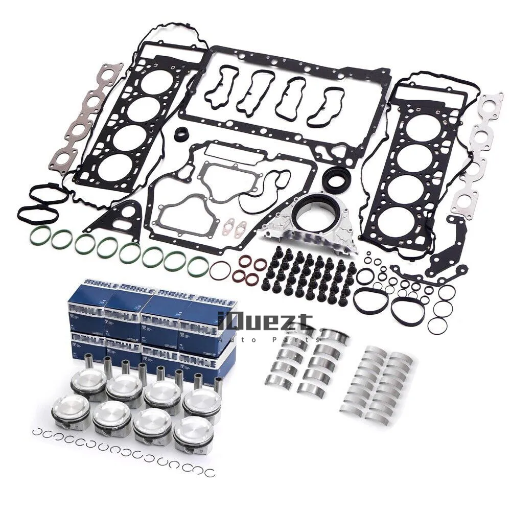 Engine Overhaul Pistons Gaskets Bearings Kit for BMW M5 M6 F10 F06 F12 S63N 4.4