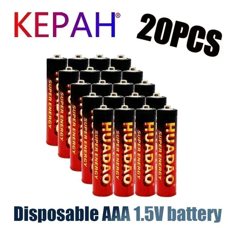 Brand New 1.5V AAA Disposable Carbon Battery - Reliable 1.5V Power, Mercury-free Design