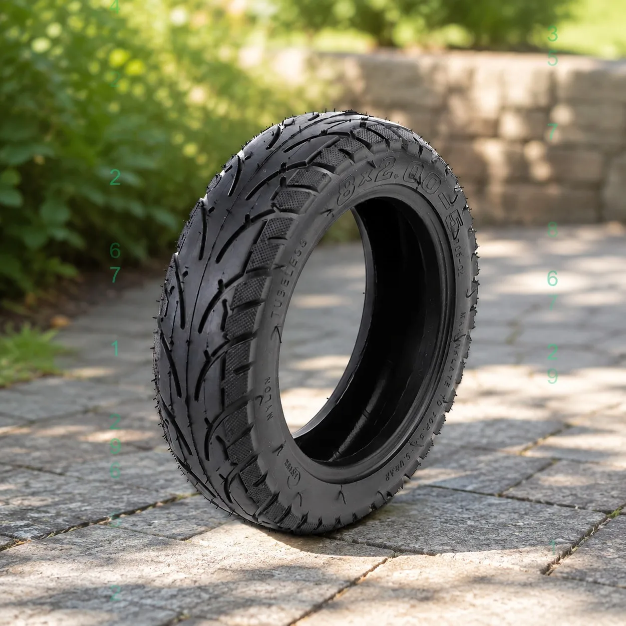 High Quality 8x2.0-5 Inner Tube Tyre for Electric Scooter Baby Trolley 8 Inch Pneumatic Tire 8x2.00-5 Replacement