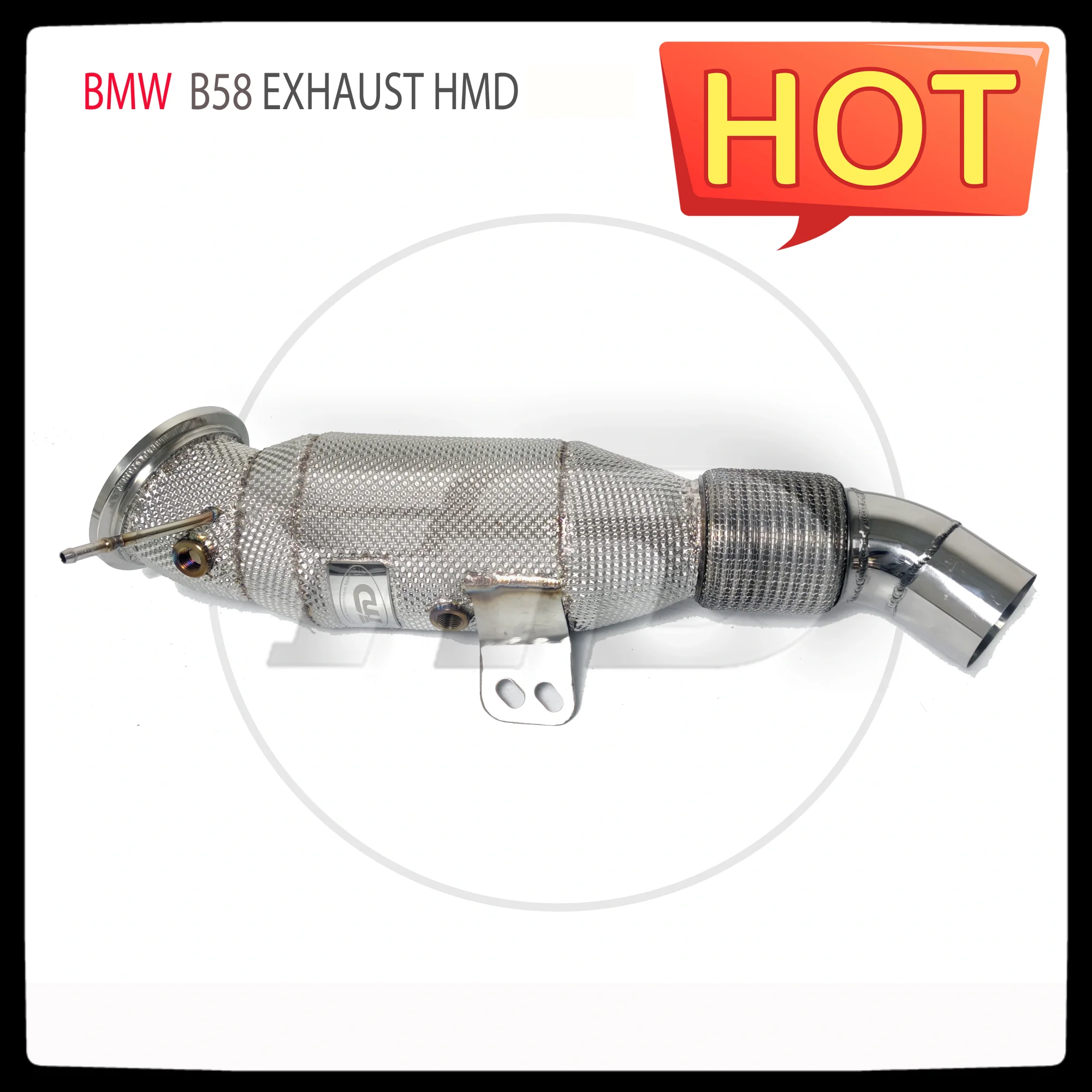 HMD Exhaust System High Flow Performance Downpipe for BMW M240i B58 3.0T Car Accessories With Cat Pipe