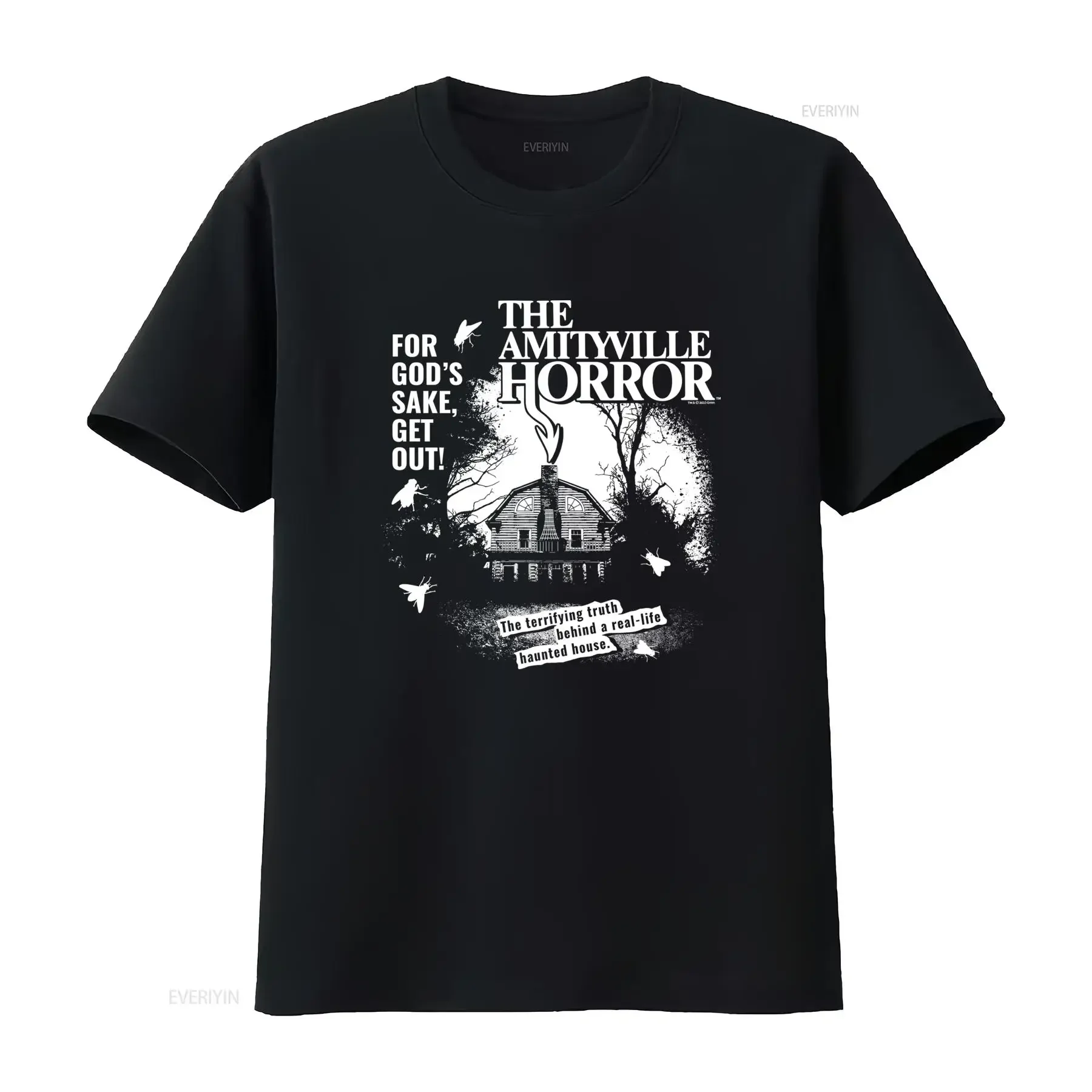 Amityville Horror Terrifying Truth T-shirt pour hommes, design vintage, lavé, doux, élégant et confortable