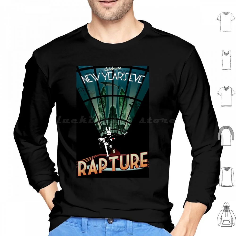 Sweat-shirts à capuche Bioshock Rapture à manches longues Bioshock Rapture Daddy Elizabeth Infinite Booker Bioshock Infinite Gaming