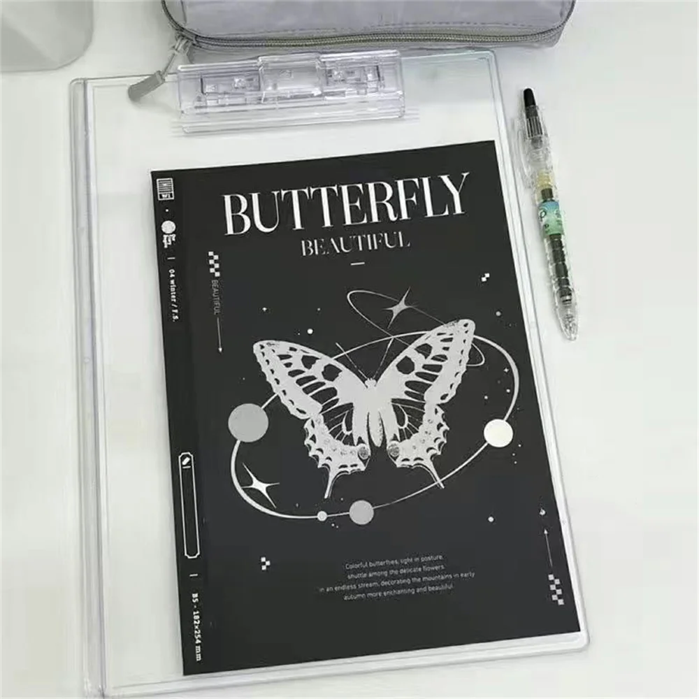 Ins Style Butterfly Rhapsody Notebook B5 Journal Daily Planner Notebook Creative Laser Hand Ledger Book School Stationery Gifts