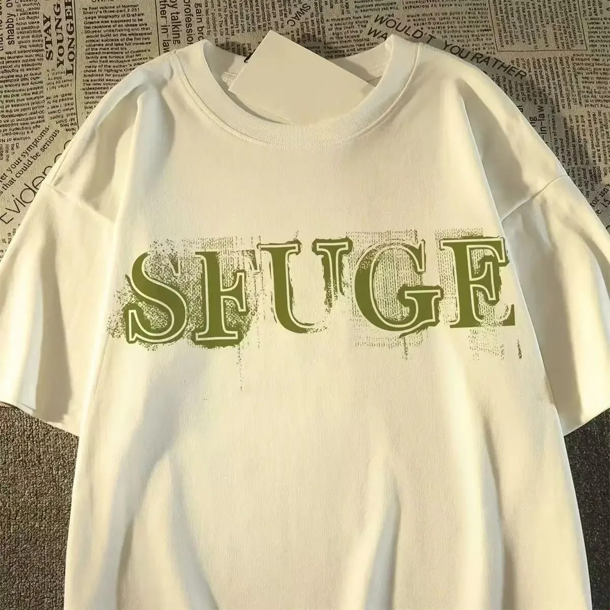 Oil Painting Print Cotton American Vintage T Shirt Women and Men Short Sleeve Casual Loose Tshirts Couple Summer New Korean Tops