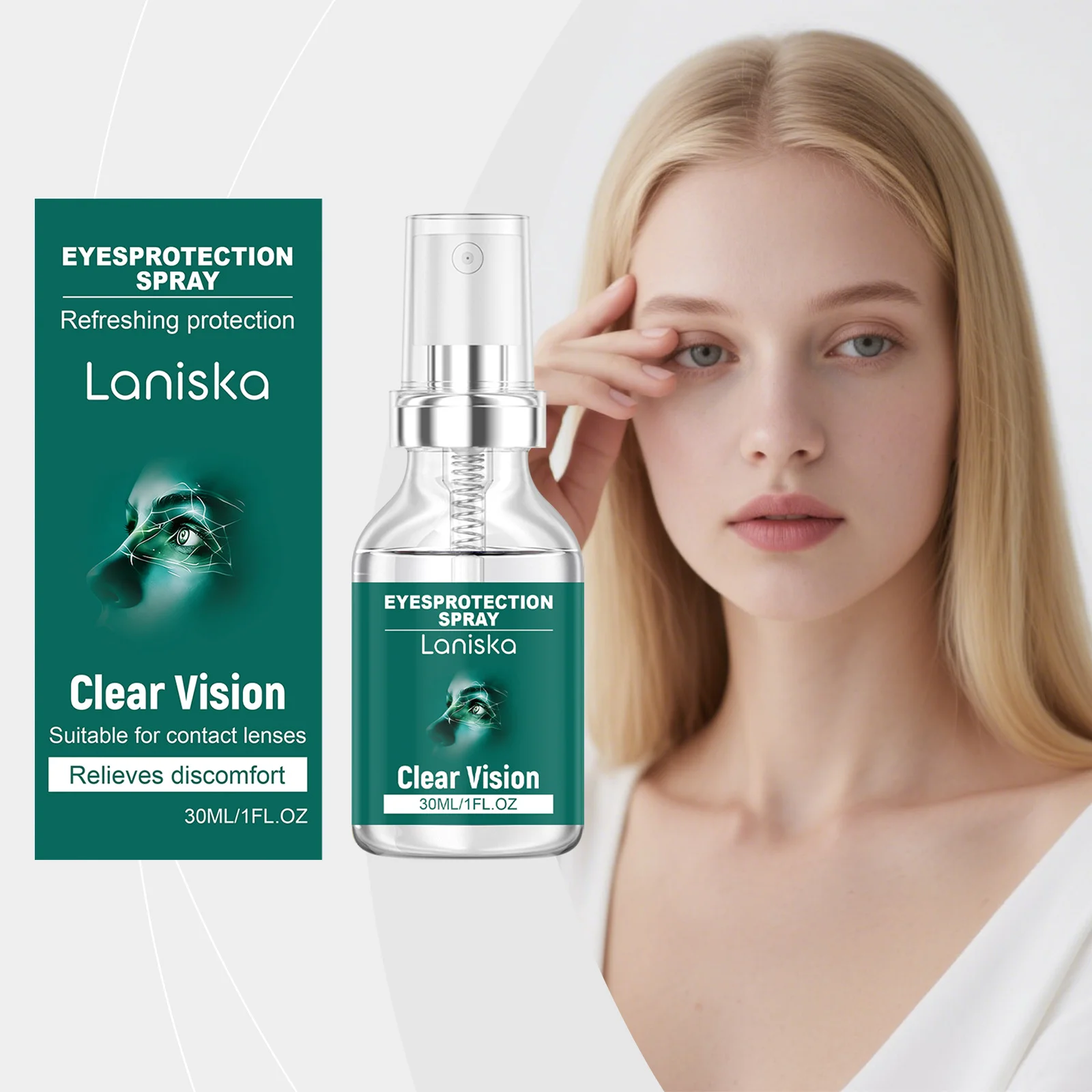 Eye Care Spray Relieves Screen Fatigue Natural Fast Acting Refreshing Dry Eye Soothing Moisturizing Reduce Discomfort Eye Care