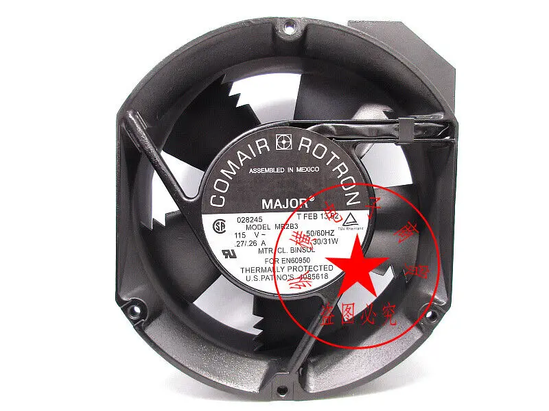 1PC ComairRotron Major 028245 MODEL MR2B3 115V 30/31W AC cooling fan #