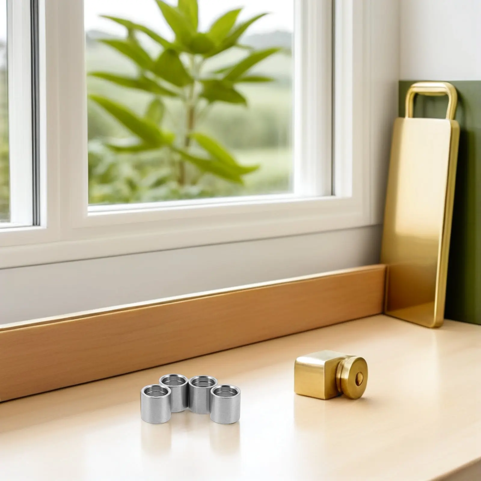 

4Pcs Snooker Pool Cue Ferrules Stainless Steel Replacement Tips Kit Easy Install Billiard Repair Accessories Pool Cue Ferrules