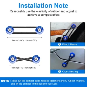 Universelle Aluminium Schnelle Fathous -Estern, Stoßfänger, Unterlegscheiben für Honda Civic, Kia, Mitsubishi, abnehmbare Schrauben 8 Hauptverkäufe Honda Civic Pressil - №3