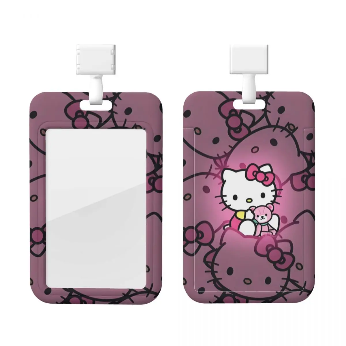 

Custom Hello Kitty Card Badge Holder Card Holder Neck Strap ID Credential Holder Credit Card Holders Neck Strap For Nurse
