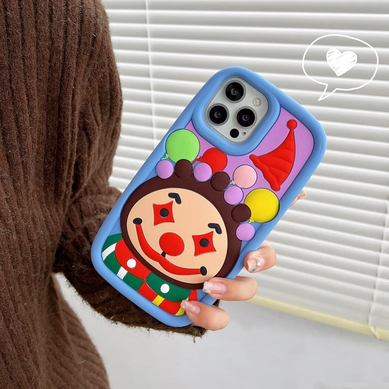 Clown Cartoon Phone Case For IPhone 14 13 11 12 Pro Max iPhone11 Cute Shockproof Cover