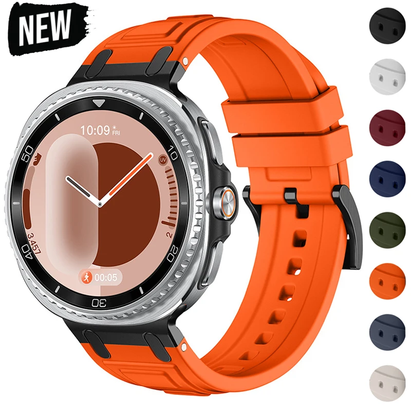 Silicone Band for Samsung Galaxy Watch 9 8 40mm 44mm 8Classic 46mm Sport Strap Bracelet for Samsung Galaxy Watch 9 8 Wristband