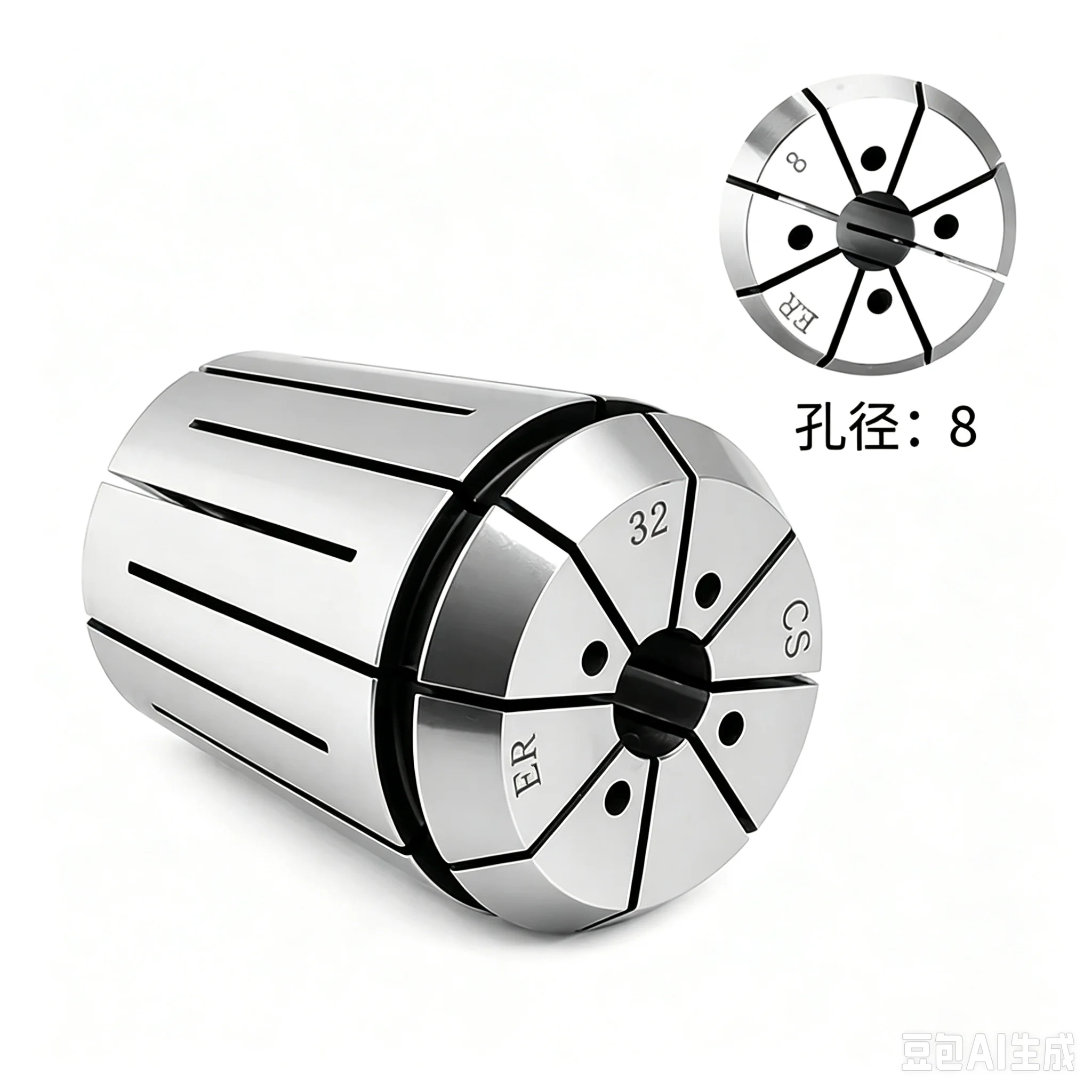 ERS Coolant Collets ERC16 ERC20 ERC25 ERC32 with Drainage Function & Outlet Port Machine Tool Accessories for Milling Cutters