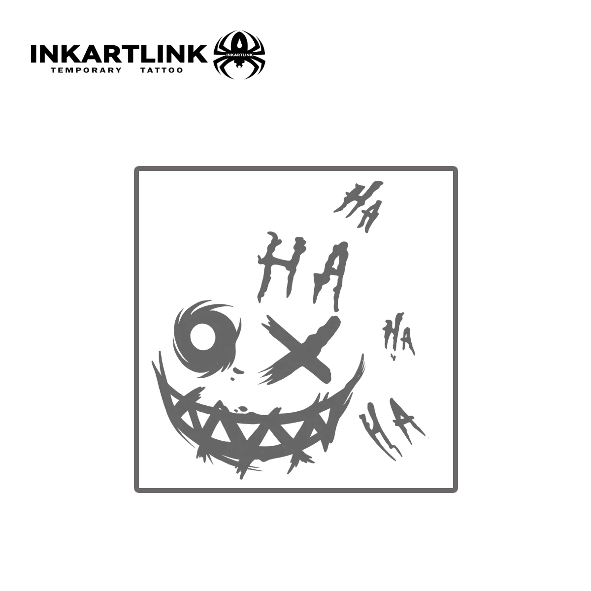 Smiley face temporary tattoo sticker, waterproof magic tattoo, lasts to 15 days fake tattoo, semi permanent tattoo