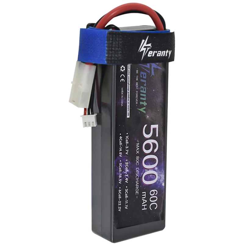 TERANTY 2s 7.4 فولت 5600 مللي أمبير 60C يبو بطارية غطاء واقٍ مزخرف لهاتف آيفون متوافق مع RC سيارة Losi TR مائل عربات التي تجرها الدواب مع بطارية T XT60 XT90 TAMIYA 7.4 فولت
