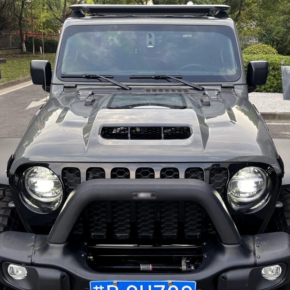 Factory direct sale 4x4 Offroad Hood for  Wrangler Accessories JL Bonnet Scoop Guard Engine Hood Cover for  Gladiator