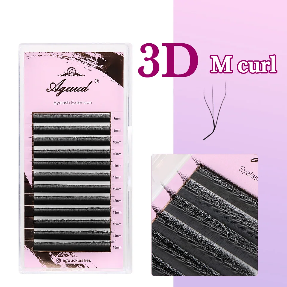 L M (LU) Curl W-Form Wimpernverlängerung Automatische Blüte YY 3D 4D Handgewebte Premium Soft Nerz Natürliche Falsche Wimpern Cilios – Detail 7