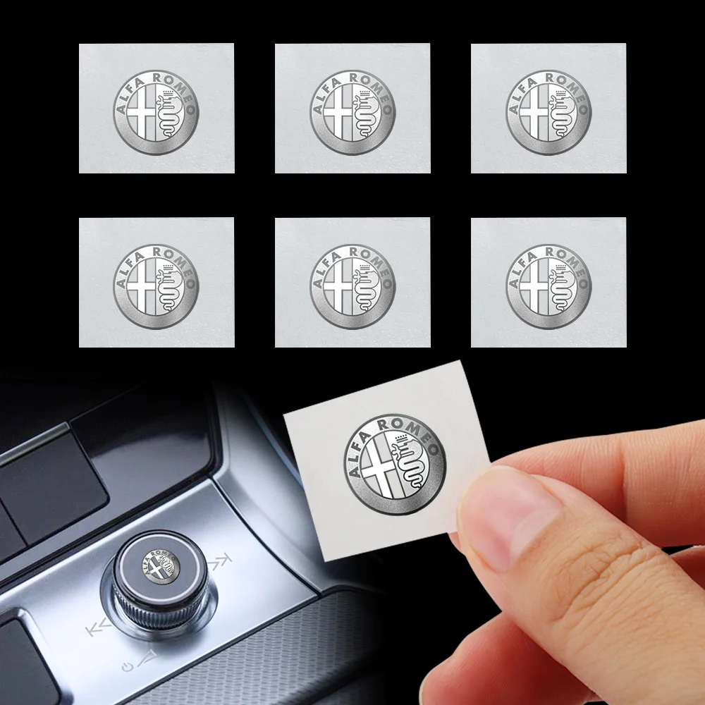 5/10/20pcs 3D Metal Car Emblem Stickers Badge Decoration For Alfa Romeo Giulia Stelvio MiTo Giulietta 147 156 159 GT Accessories