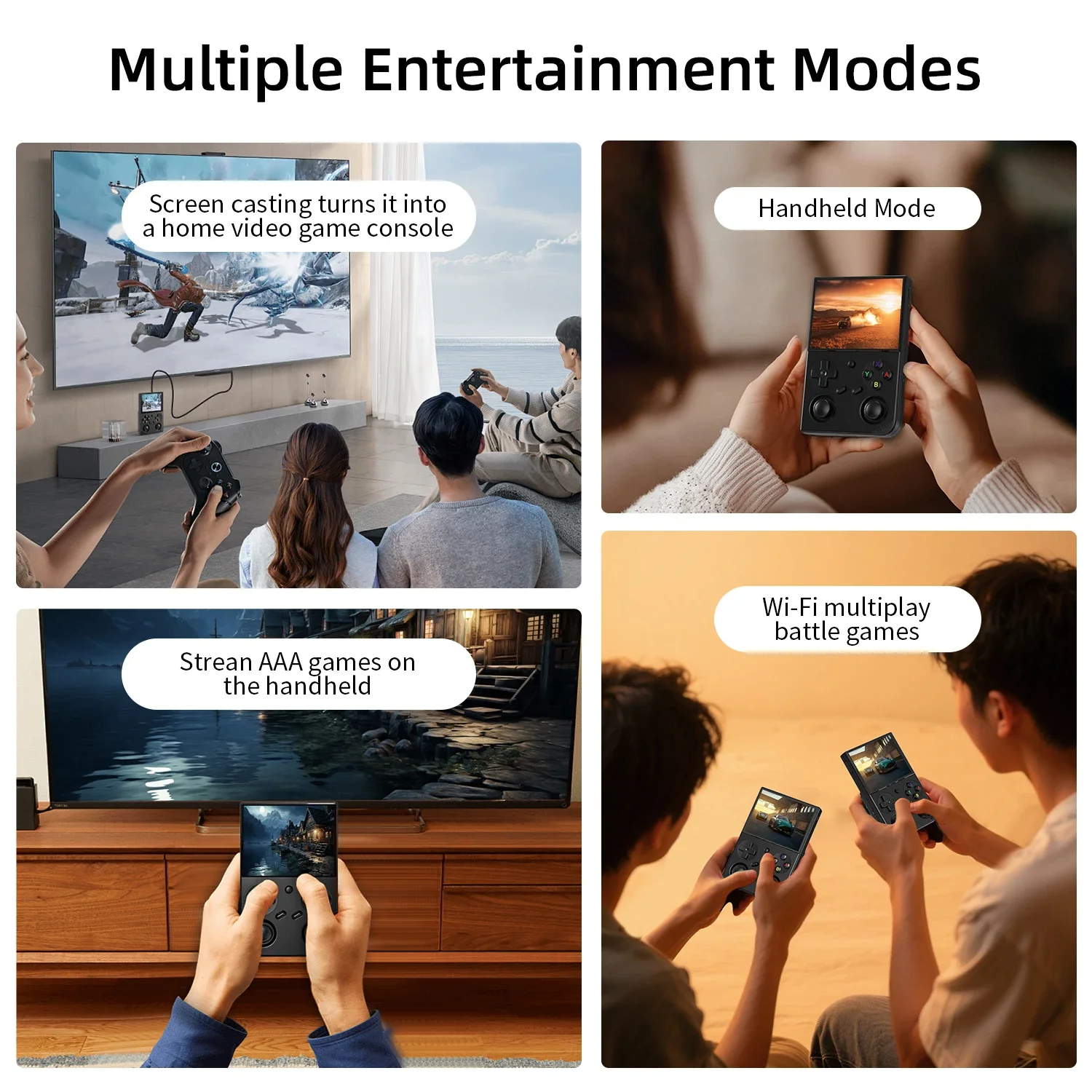 Anbernic RG 35XXPro RG35XX Pro Retro Handheld Spielkonsole Retro Video Gaming Player Unterstützung WiFi Linux 64-bit PSP Spiel 256G NEUE