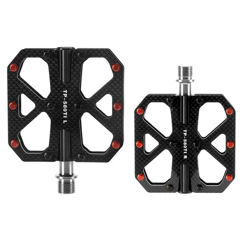 

B48B-Road Bike Pedals Ultralight Carbon Fiber Non-Slip Quick Release Titanium Bicycle Pedals For Mountain& Road Cycling