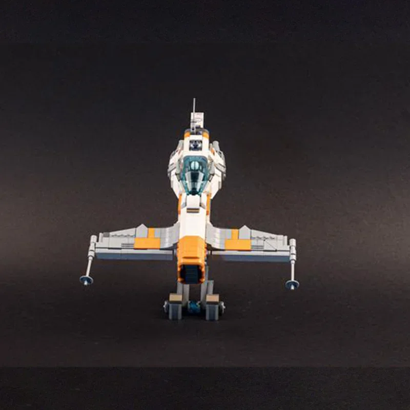 

Летающая машина MOC, строительные блоки T-Wing модель космического корабля, модель конструктора «сделай сам», образовательный подарок для детей на день рождения