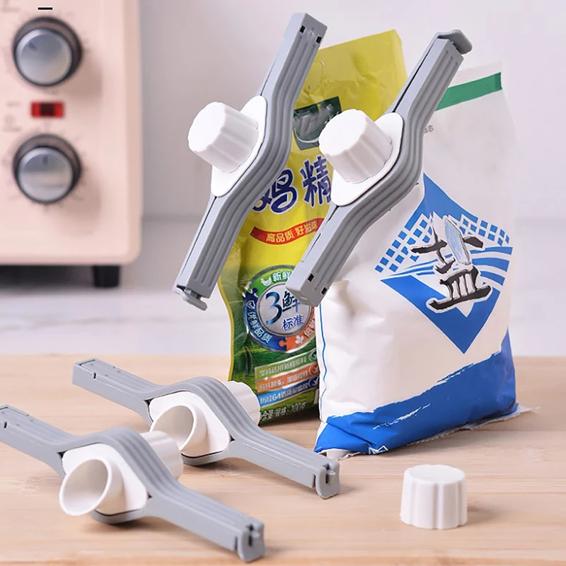 Screw Cap Sealing Clip Seasoning Bag Milk Powder Salt Bag Sealing Clip Snack Food Preservation Clip Gadget Kitchen Accessories