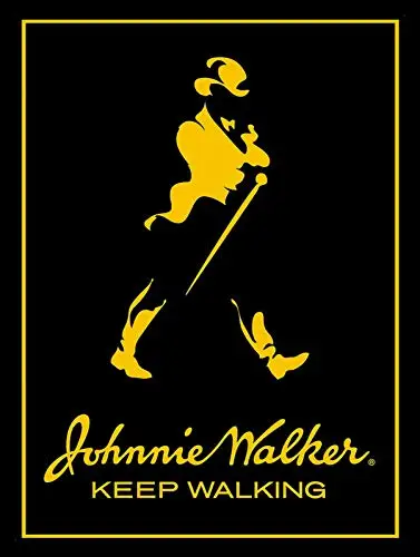 Johnnie Walker черные металлические знаки 8x12 дюймов оловянные знаки Декоративные знаки и таблички
