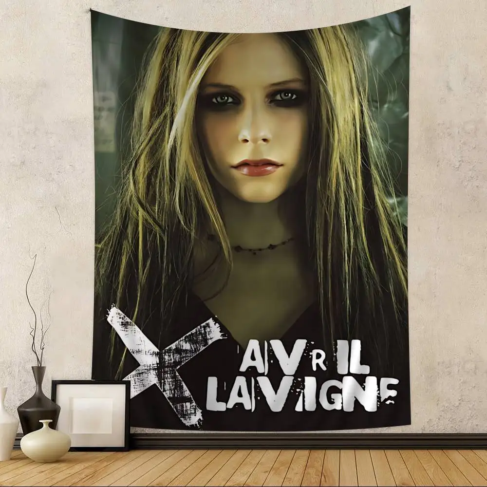 Singer A-Avril R-Ramona Lavigne Printed Large Wall Tapestry Indian Buddha Decoration Witchcraft Bohemian Hippie Wall Art Decor