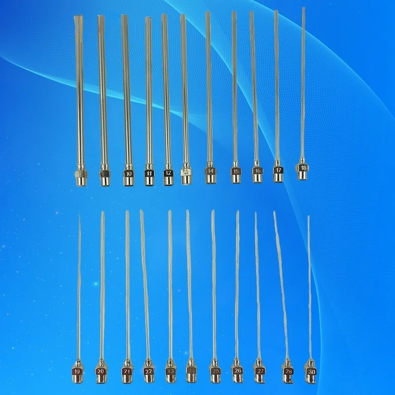 

Free Shipping Precision All Metal Tips Tube Length 10cm 100mm Blunt Stainless Steel 10Pcs Dispensing Needles Syringe Needle Tips