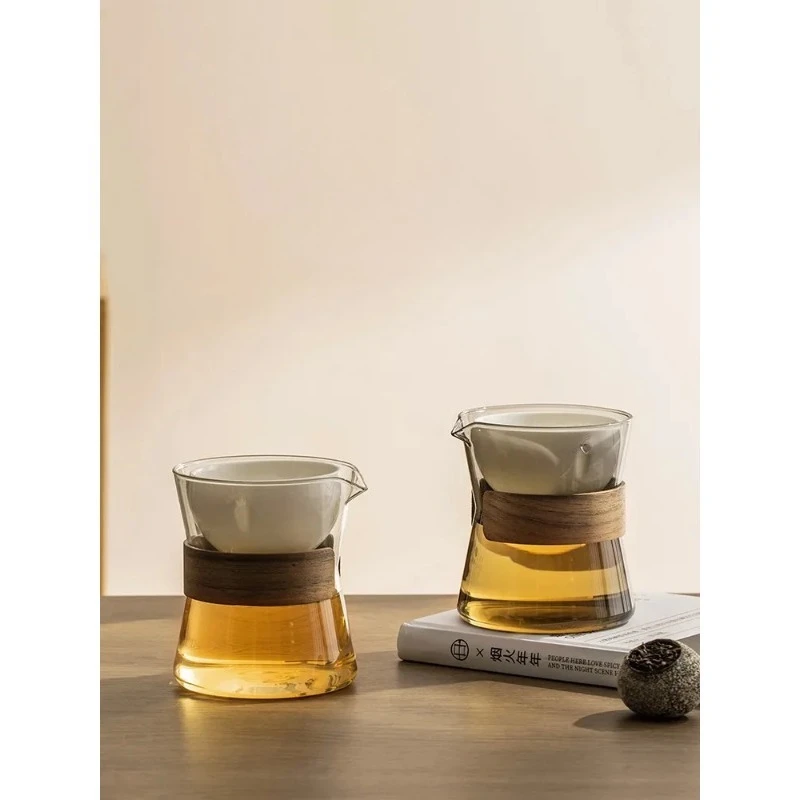 San Xun Auatic Lazy Person Tea Brewing Tool Home Use Glass Tea Set Small Qingkan Infusion Tea Pot with Lid Filter Public Cup