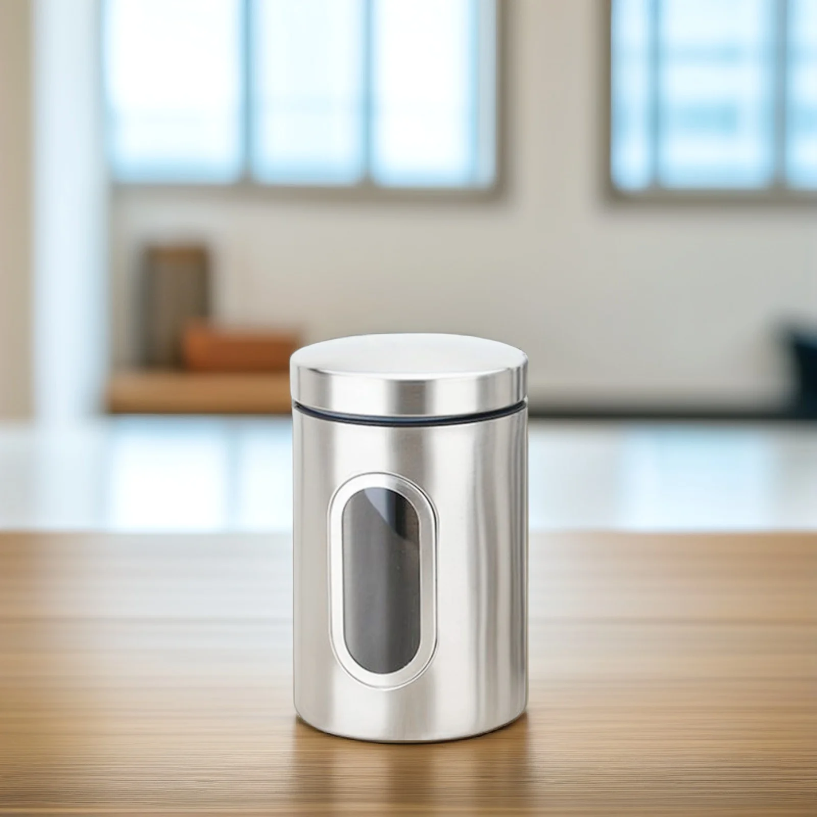 

Stainless Canister Airtight Bean Container Kitchen Storage Jar Snacks Sugar Tea Sealed Container for Beans Candy