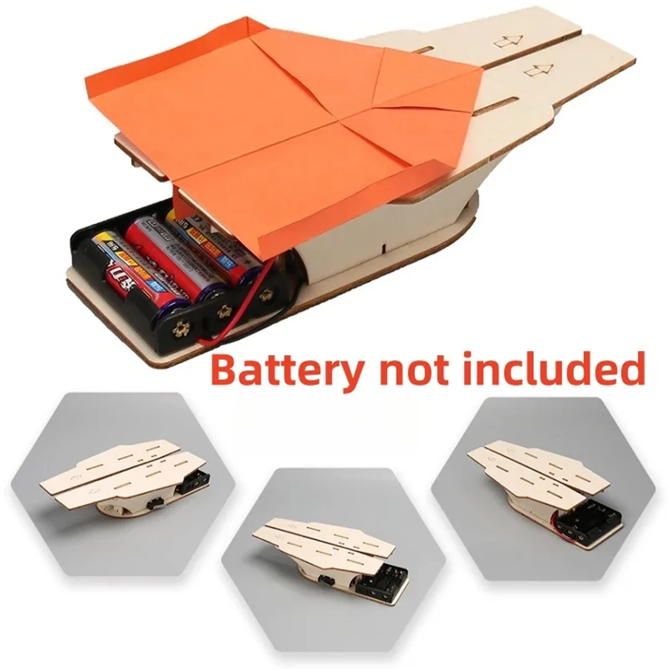 DIY Aircraft Carrier Paper Airplane Catapult Toy Children's Science Experiment Teaching Tool Puzzle Parent child Interactive Kit