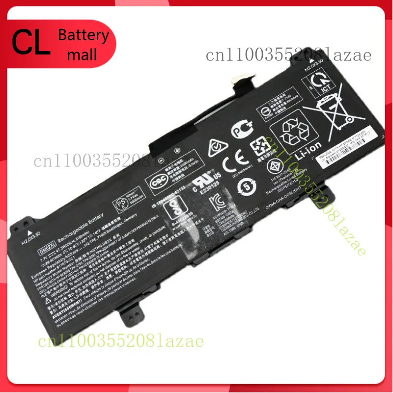

Оригинальный аккумулятор GM02XL для HP Chromebook 14 G5 X360 11 G6 EE TPN-Q185 Q203 Q204