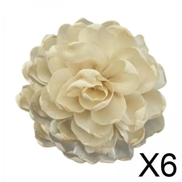 

Шелковая брошь с цветком, большая тканевая брошь с цветочным принтом на лацкане, декоративная булавка для значка для женщин, торжественное платье, костюм, корсаж