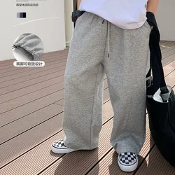 Children's Spring and Autumn Fashion  Pants for Boys' Korean Brand Sports Pants Drawstring Leggings Casual Pants