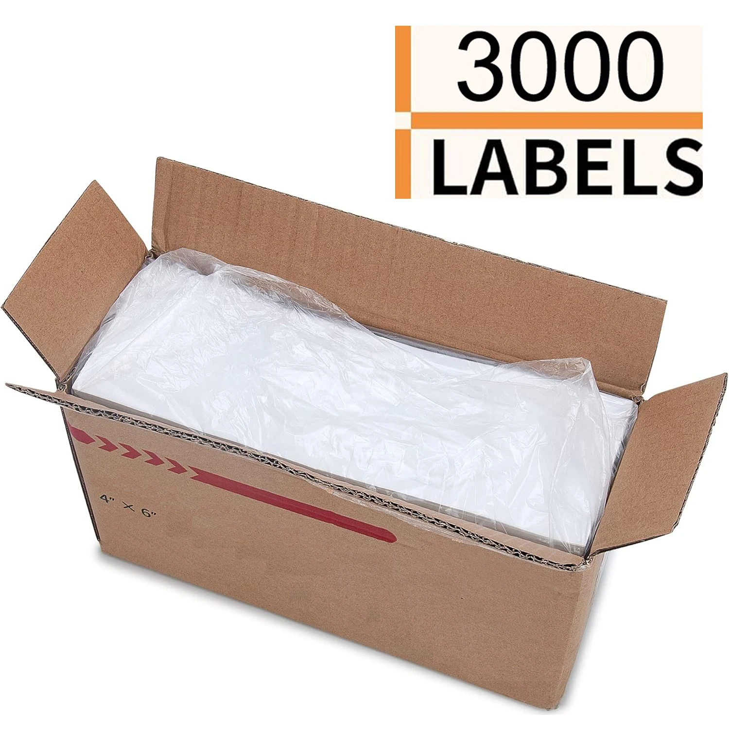 ملصقات حرارية مباشرة 4 × 6 عالية الجودة، ملصقات شحن حرارية، طباعة شفافة، مقاومة للماء والزيت، لاصق قوي، خالية من مادة BPA #4