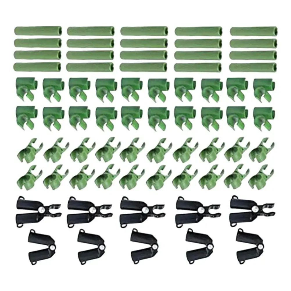 70 Pack of Adjustable Plant Connector Clips for Garden Trellis Designed to Support Growth of Climbing Plants Effectively